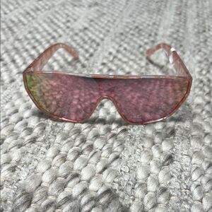 Urban Outfitters Reflective Shield Sunglasses Pink